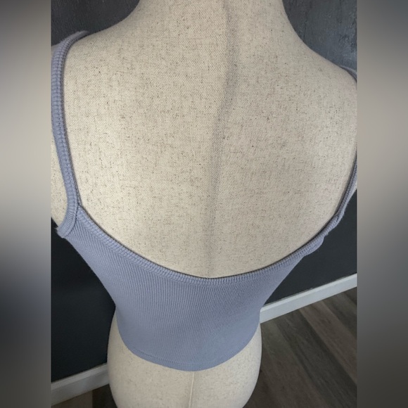 PacSun Gray Ribbed Tank Top - Picture 6 of 8